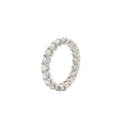 Alliance diamants synthétiques ronds 2.80 carats or blanc 14 carats Stefania